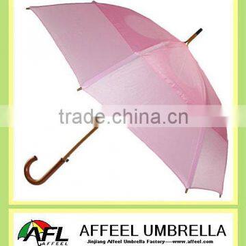 27"x8k double layer wooden golf umbrella