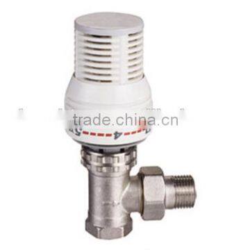 Thermostatic Radiator Valve(TRV)Nickel Angle White head