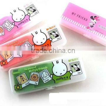 Cute animal case with compartments/animal shape pencil box/funny pencil caseHT401