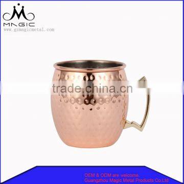 custom made Copper Barrel steel Mug for Moscow Mule