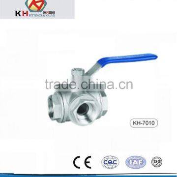 316 NPT T/L TYPE THREE WAY BALL VALVE