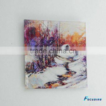 Landscape Pattern Square Tempered Glass Wall Picture