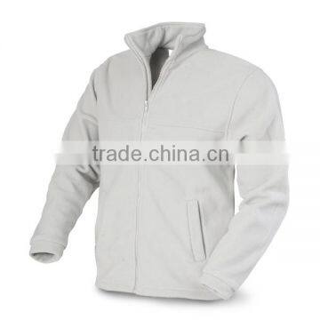 FLEECE JACKET:- HIGH COLLAR ZIP-UP MEN'S FLEECE JACKET