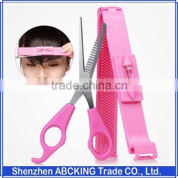 Home Bang Artifact Styles Clipper Comb Fringe Cut Set Stainless Steel Scissor Cutting Hairs Tools