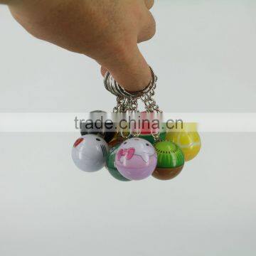 Promotion flash gliding ball keychain,funny mini flash gliding ball