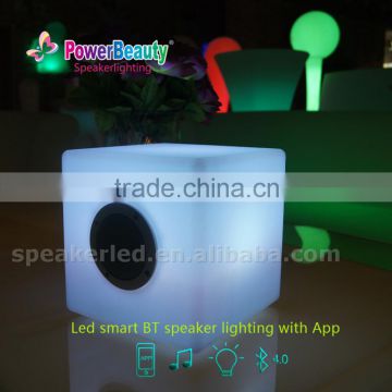 2016 led bluetooth speaker cube APP control waterproof cube speaker