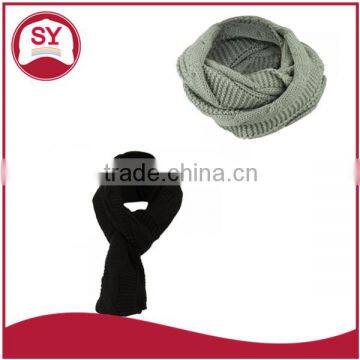 Knitted and plain solid neck warmer for Adult/Unisex