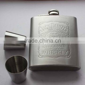 Jagermeister Hip Flasks/ Embossed Mini Hip Flask/ Unique Hip Flask