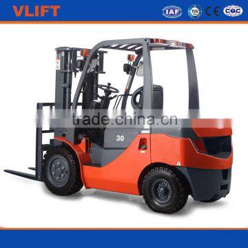 3 Ton Forklift Truck With Japanese Isuzu Engine with 2 Stage 3000 mm Full Free Mast