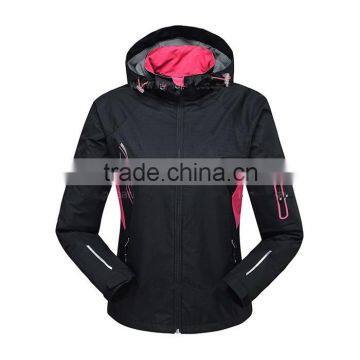 Womens High Quality Waterproof Ski Jacket with Detachable Hood