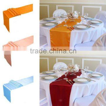 Mint Green Cheap Satin Table Runner