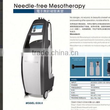 2016 New product GS8.6no needle machine /needle free mesotherapy beauty machine