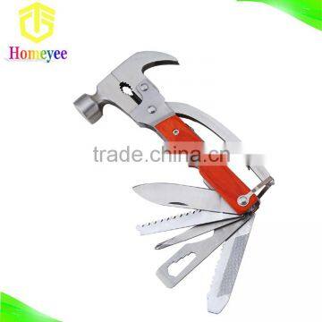 Survival best small multi tool claw hammer with wood handle