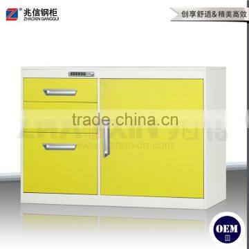 good quality short steel combined cabinet code lock file cabinet colorful office steel furniture