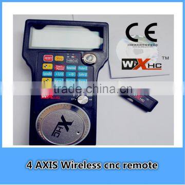 4 axis mach3 wireless cnc usb remote control carving and milling machine, LCD Display, CE