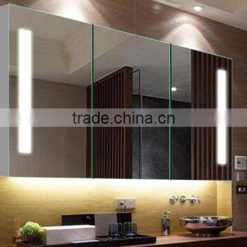 Large size LED bathroom mirror cabinets with aluminum body for hotel project