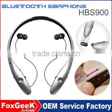 New Unique Style mini bluetooth earphone HBS900 super bass, clear sound,sport earphone from China earphone factory