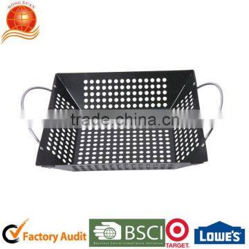 Hot Sale black non-stick square bbq grill pan