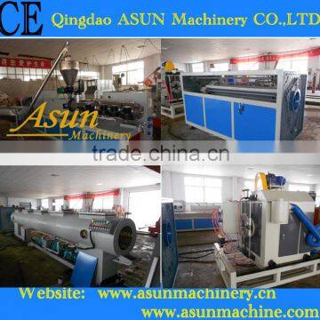 QING DAO 60-150mm PVC rigid pipe extrusion machine