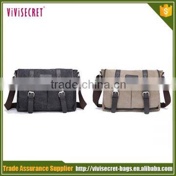 China Manufacturer Best Brand OEM Laptop Men Canvas Messenger Bag photo-4