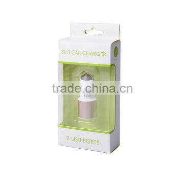 Safety Hammer Car Charger Promotional Cheap Bulk Aluminum Alloy 2 Ports USB Car Charger photo-2