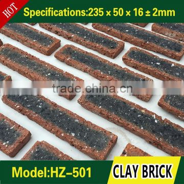 Sintered clay brick and used red clay bricks