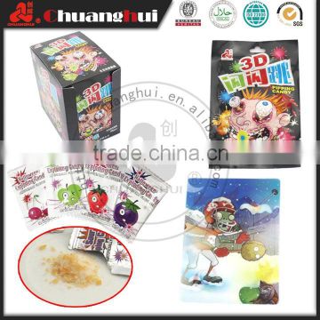 Plastic 3D Lenticular Card, Flashing Card With Popping Candy