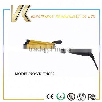 iron technology triple barrels rotating hair iron waver