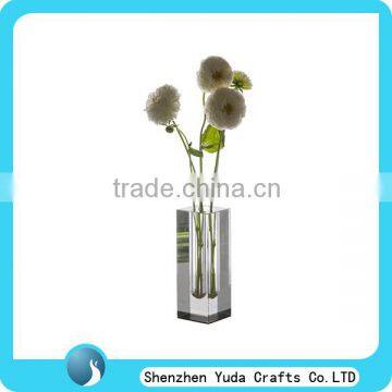 Acrylic Cube Vase, Acrylic Table Vase, Buy Cheap Acrylic Vase Shenzhen