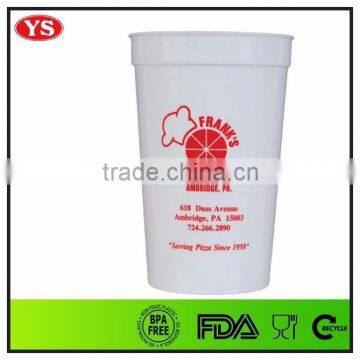 16oz promotional bpa free plastic stadium drinking cups