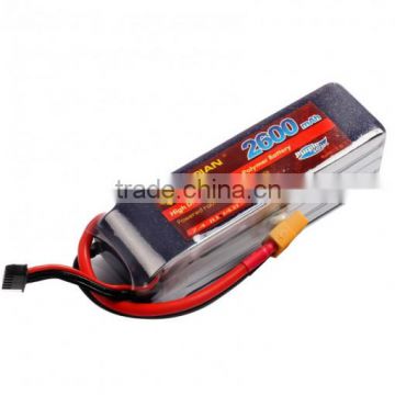 High Quality 11.1v 2600mah 35C Lipo battery for RC FPV Quadcopter