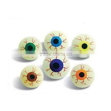 Promotional Toy,toys Style and solid rubber ball Eyes crystal bouncing ball, bouncy ball with eyes