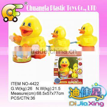 Chuangfa toys--BO bump & go duck ,electric duck with light & music, little duck toys