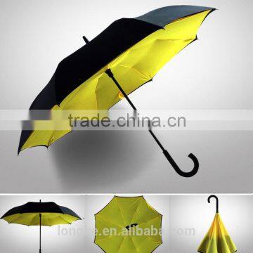 Double Layer Inside Out Reverse Umbrella Upside Down Umbrella Inverted Umbrella photo-4