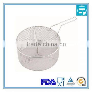 Round stainless steel colander