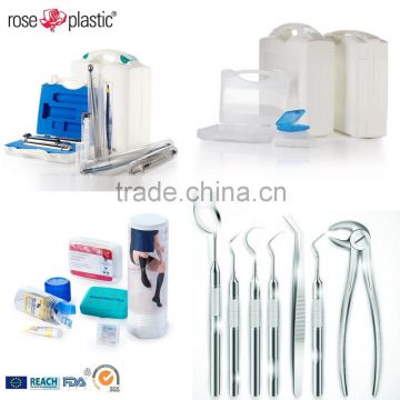 Plastic medical packaging boxes tubes for dental valplast