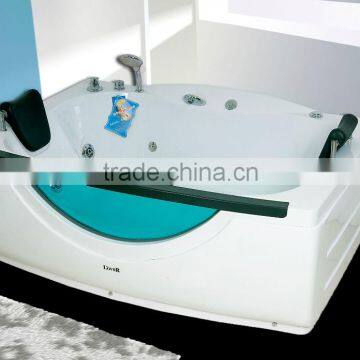 indoor use Acrylic rectangle hydromassage whirlpool shower bathtub