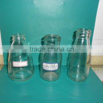 200ml and 250ml clear glass milk bottle