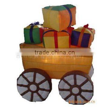 Full gifts garden cart outdoor inflatable decoration