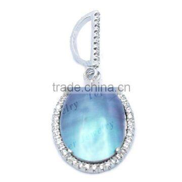 2014 New Arrival 925 Sterling Silver Jewelry Wholesale Mother of Pearl Pendant photo-2