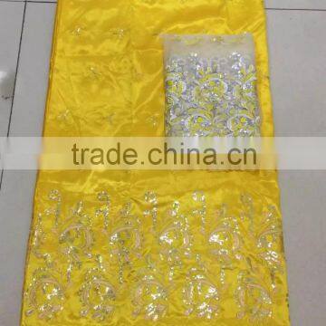 Haniye 2016 Nigerian George Fabric With Blouse/ Raw Silk George in Switzerland Wholesale Indian George Lace Fabric/PLG03-10 photo-4