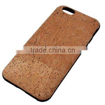 2016 new arrival wood cork case for cell phone cover leather for iphone 6