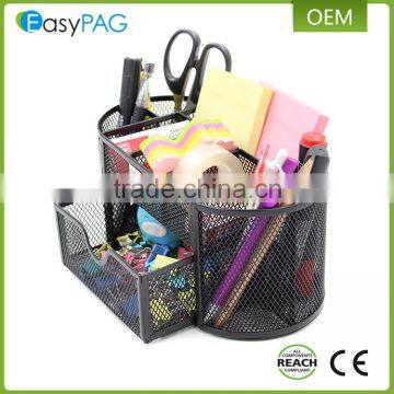 Wholesale Free sample office counter top iron metal mesh desk organizer