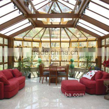 Curved Glass Roof Sunroom or Patio Room With Aluminum Frame photo-6