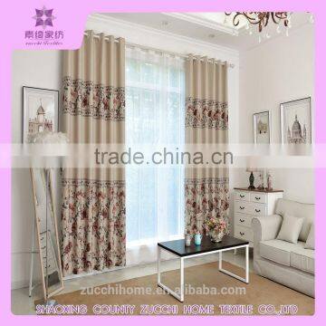 printing blackout eyelet curtain drapes