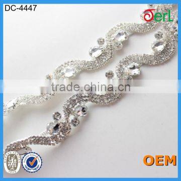 HOT SALE Newest Fashion!crystal Glass Rhinestone Cup Chain With Good Offer photo-3
