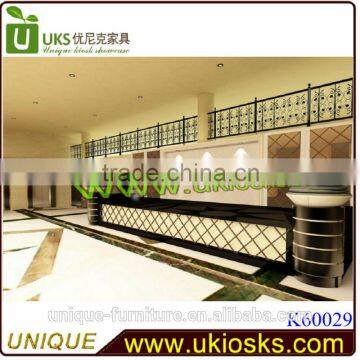 Low price reception counter design,hotel reception,reception shop counter design free