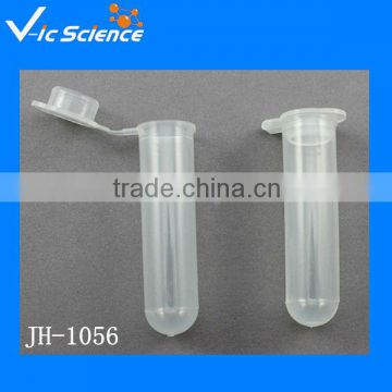 Plastic round bottom graduated centrifuge tube with lid