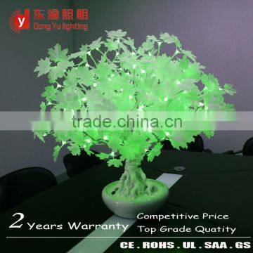 Warm White Lighting Decorative Led Tree Maple Lights Bonsai Tree for Table Ornament With Ceramic POTS photo-3
