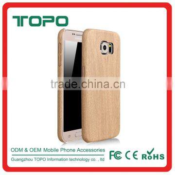 Shockproof Ultra-Thin Wood Grain Style TPU Case Soft Back Cover Slim Wooden Pattern Cell Phone Case for Samsung galaxy S7 edge